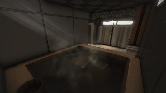 The bathroom of the estate's gym.